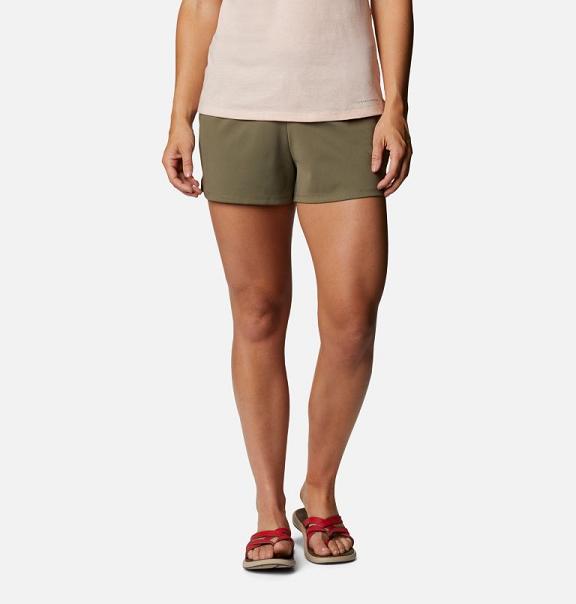 Columbia Sandy Creek Shorts Green For Women's NZ91837 New Zealand